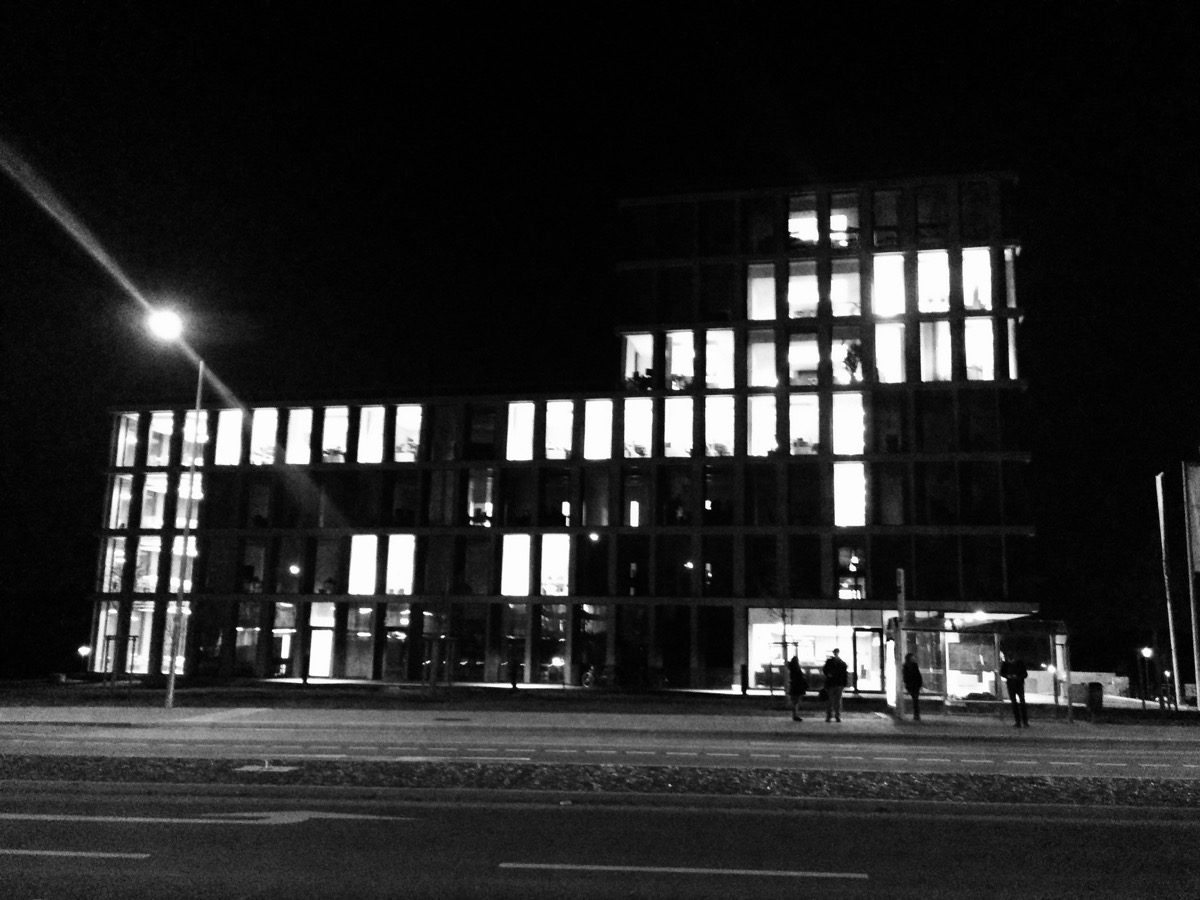 Foto Lichtkunst TechBase Regensburg